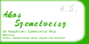 akos szemelveisz business card