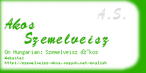 akos szemelveisz business card